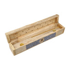 Incense Burner Storage Box: All-Seeing Eye Sodalite, Mango Wood (31.5 cm)