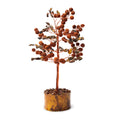 Tijgeroog edelsteenboom & Rudraksha (18 cm)