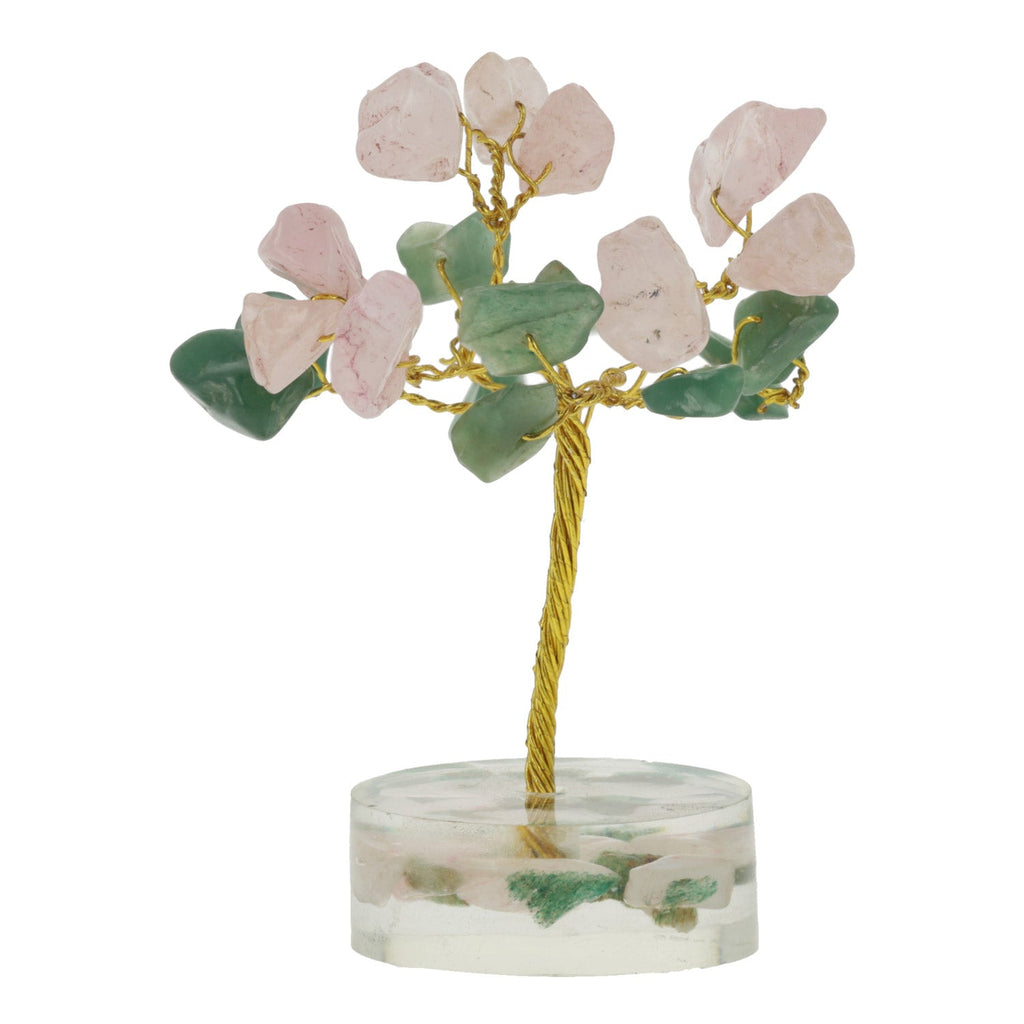 Edelsteenboom Aventurijn Rozenkwarts (8 cm)
