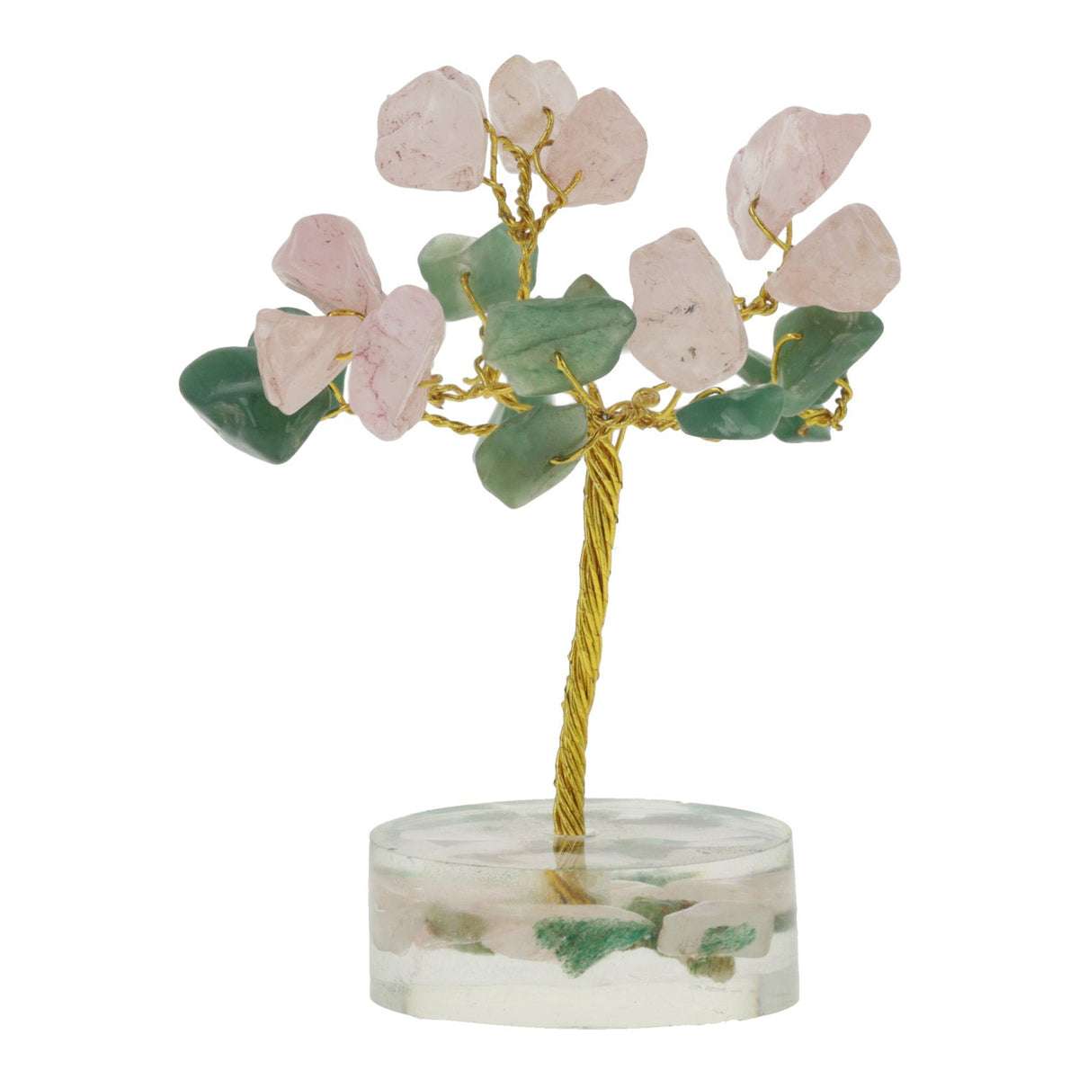 Edelsteenboom Aventurijn Rozenkwarts (8 cm)