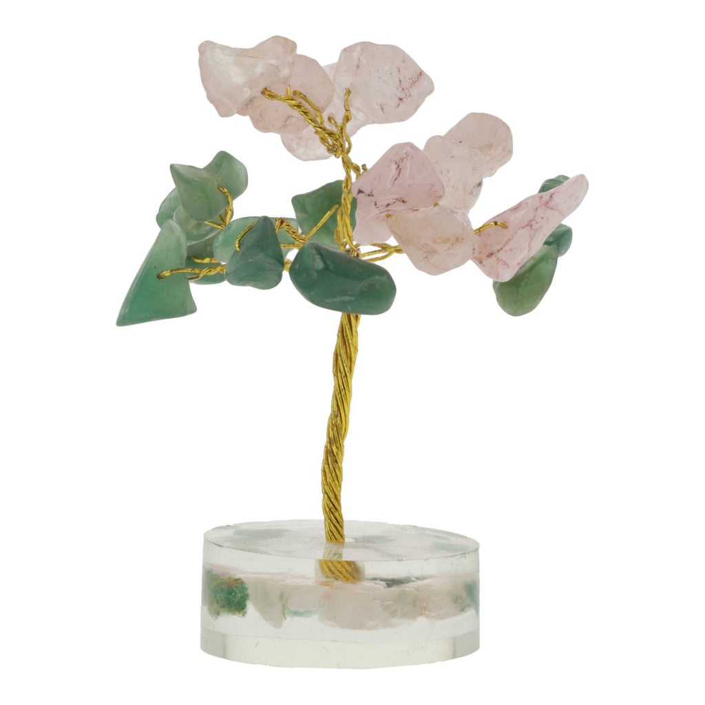 Edelsteenboom Aventurijn Rozenkwarts (8 cm)