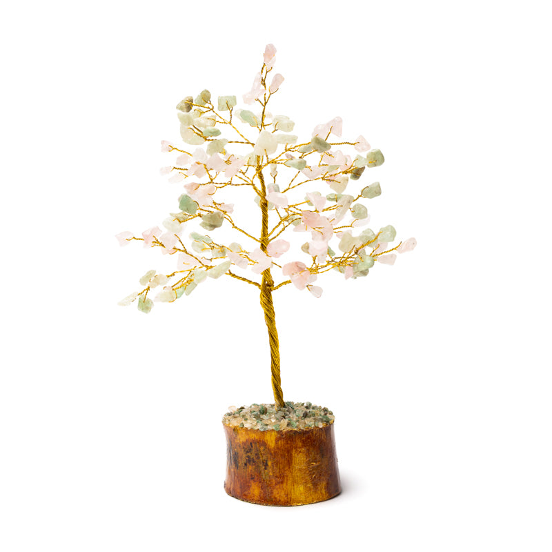 Edelsteenboom aventurijn rozenkwarts groene (18 cm)