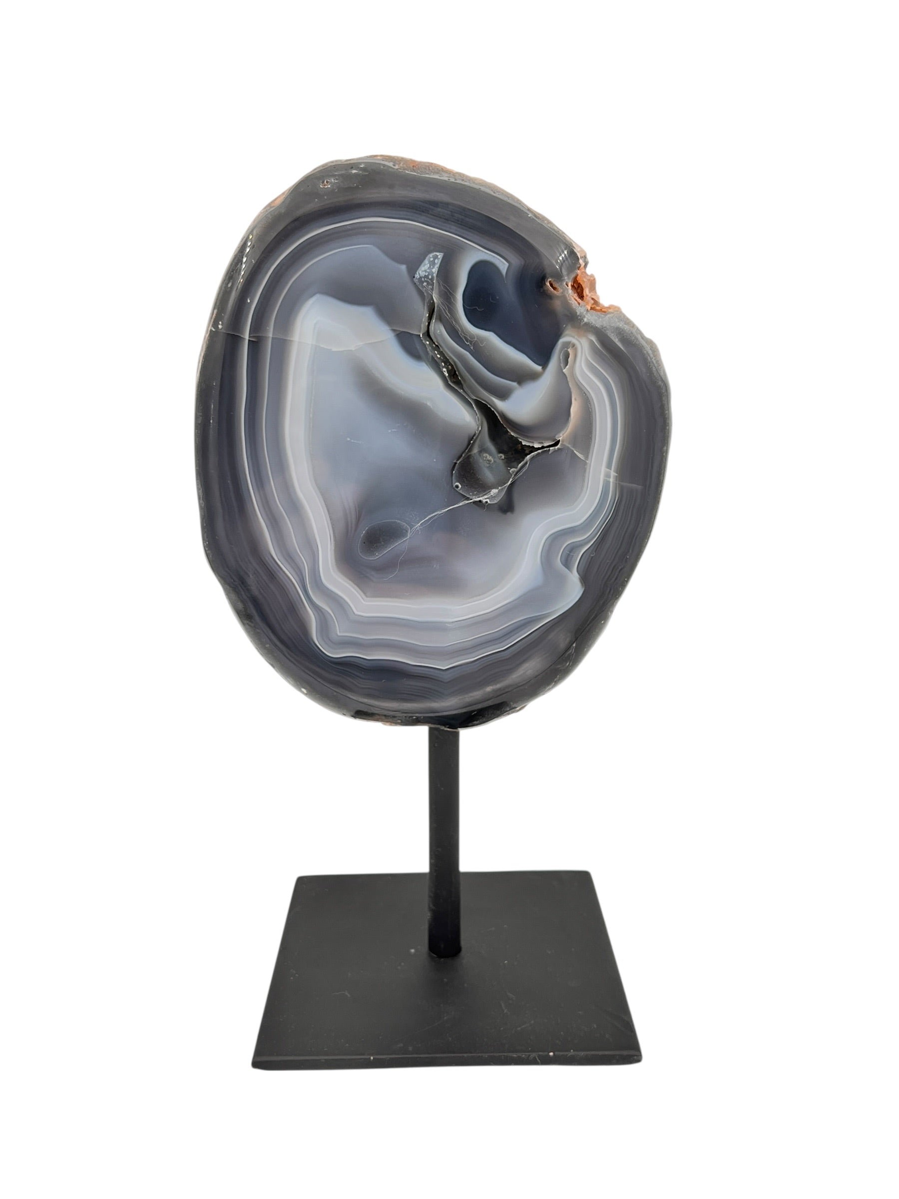 Halve agaat op standaard 1.615 kg