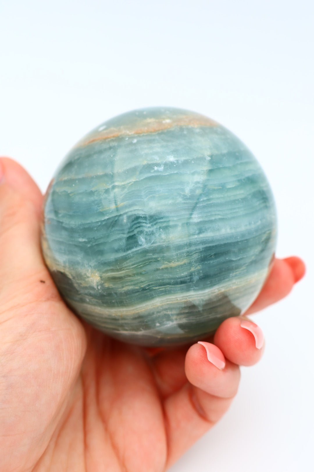 Blaue Onyx-Kugel 0,555 kg von KEY LIME STORE