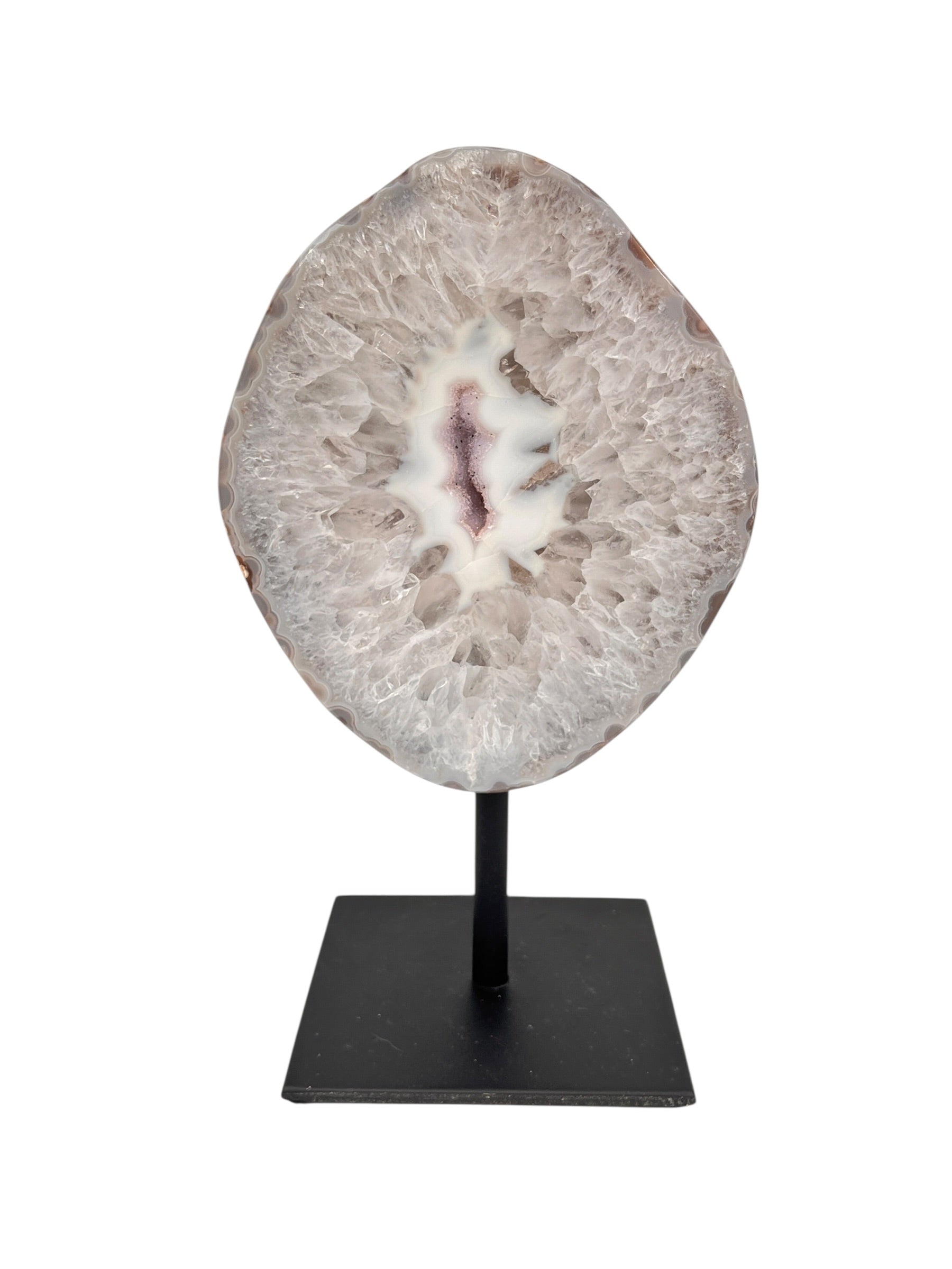 Halve agaat op standaard 1.749 kg