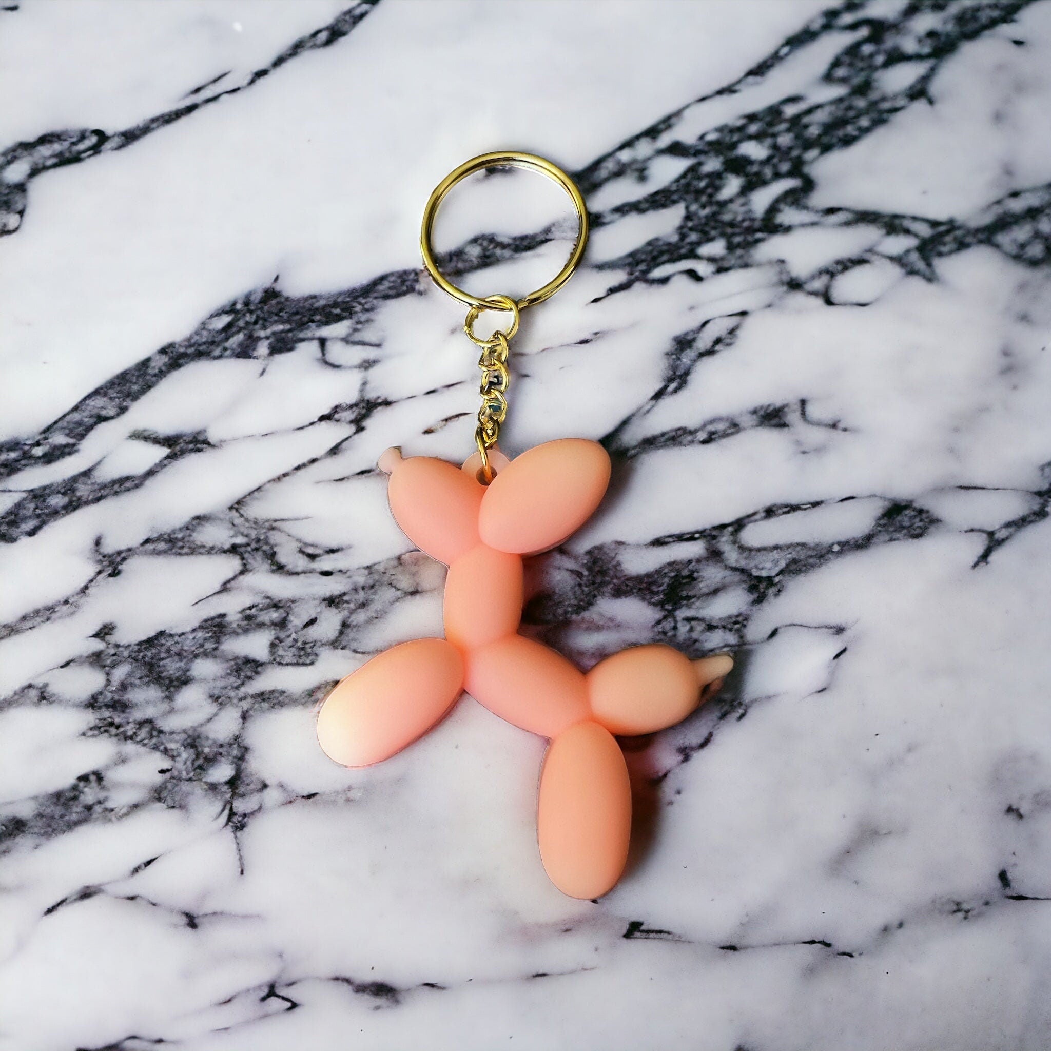 Schlüsselanhänger mit rosa Ballontier