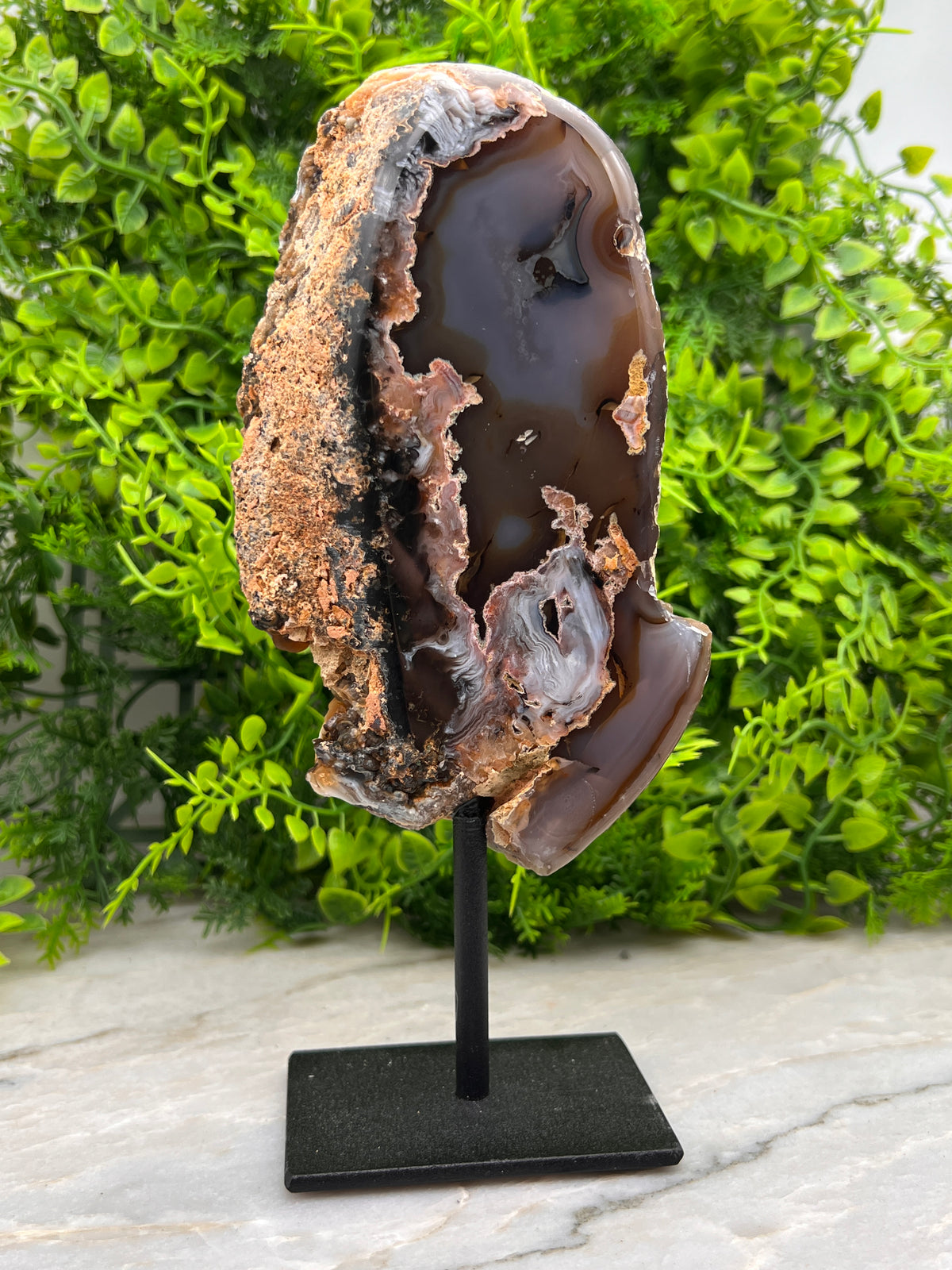 Agaat op standaard (19 cm)