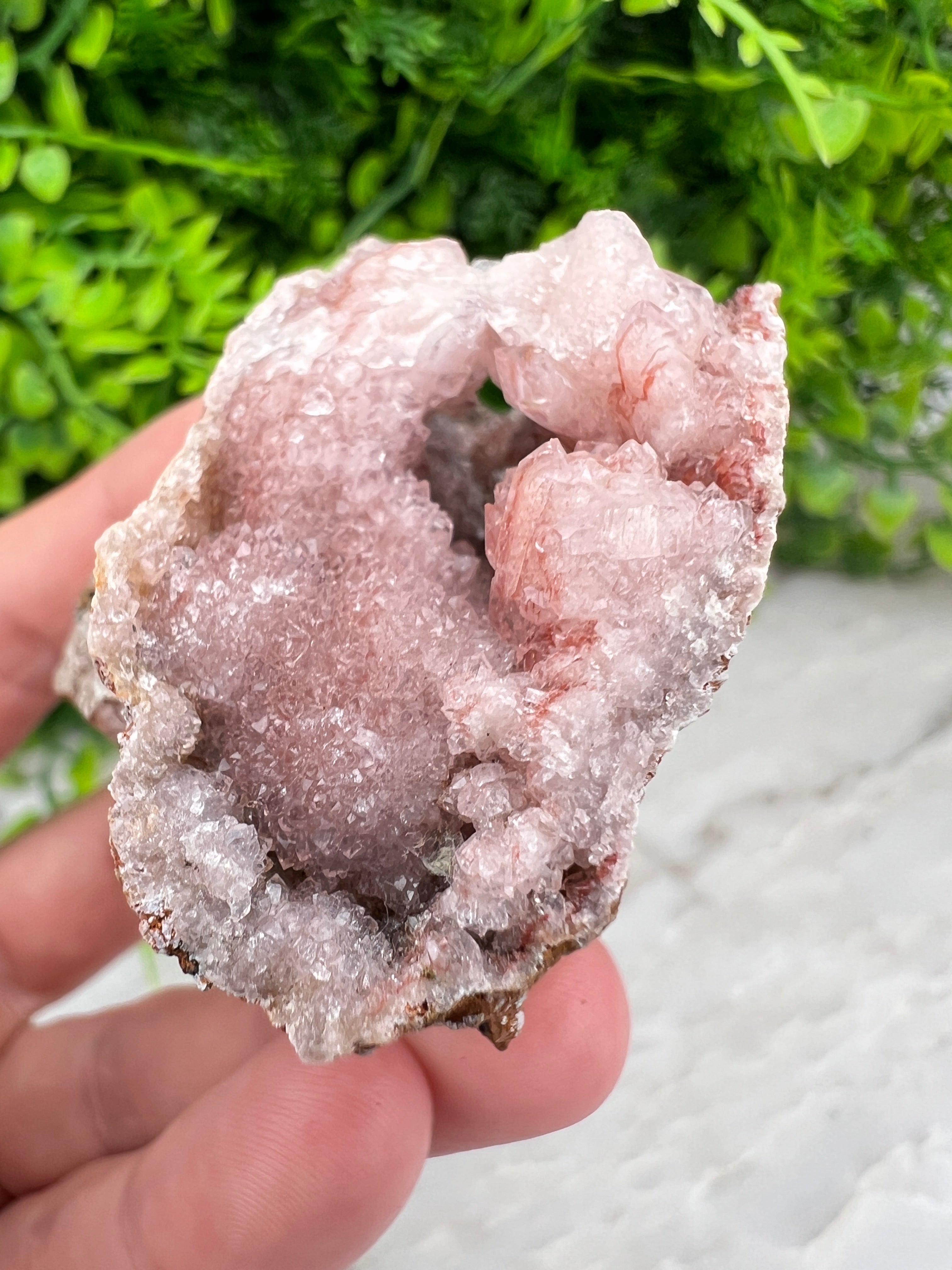 Roze Amethist cluster (5 cm)