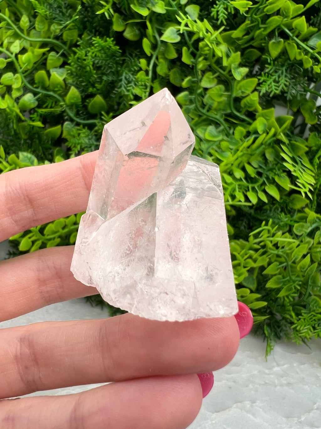 Sehr klarer Bergkristall-Cluster (5 cm) von KEY LIME STORE