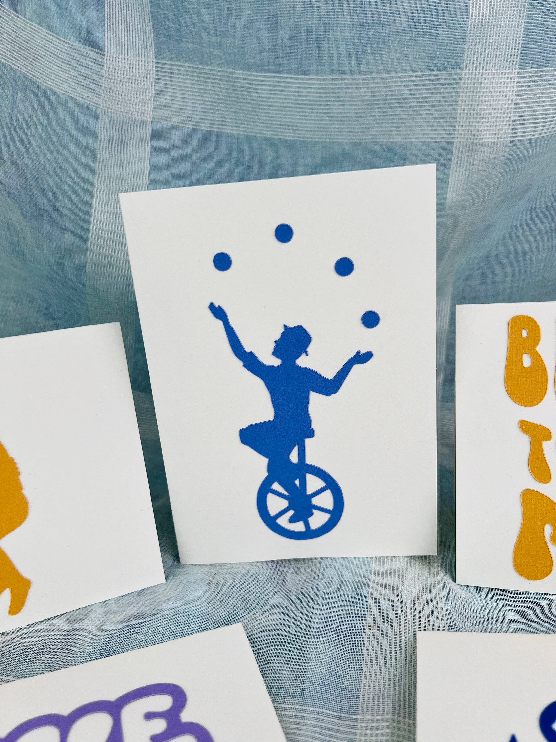 Bundle of 5 Handcrafted Postcards with Matching Envelopes