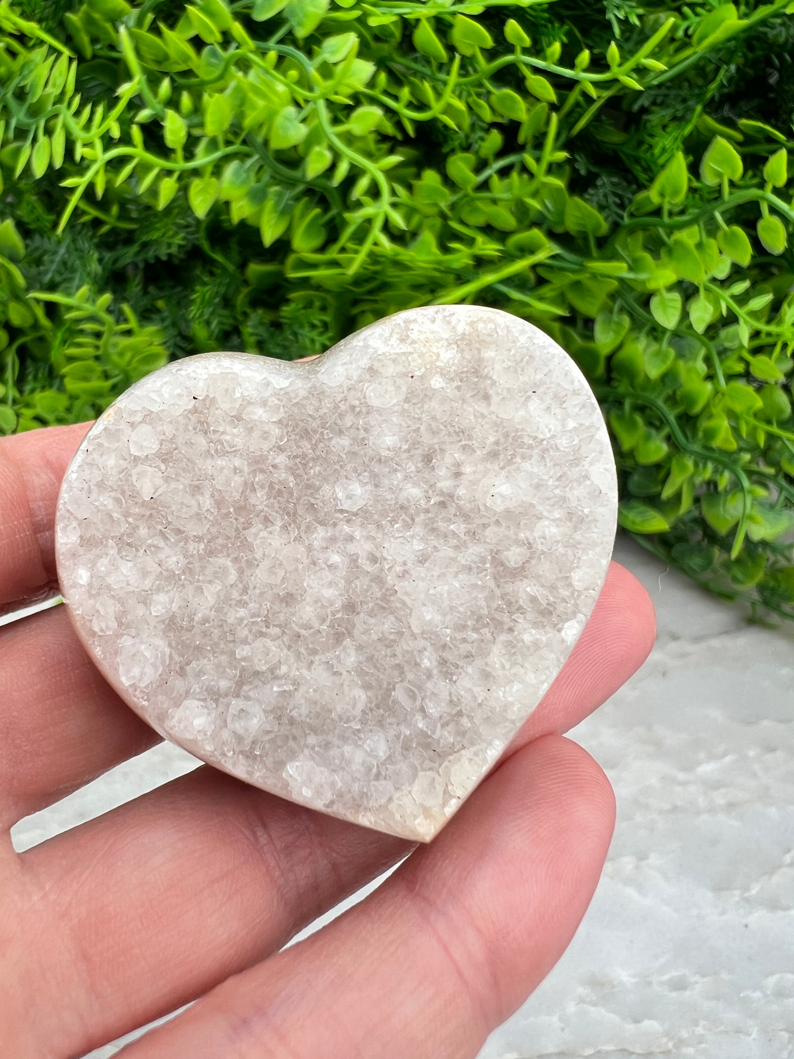 Suiker Amethist hart (5 cm)