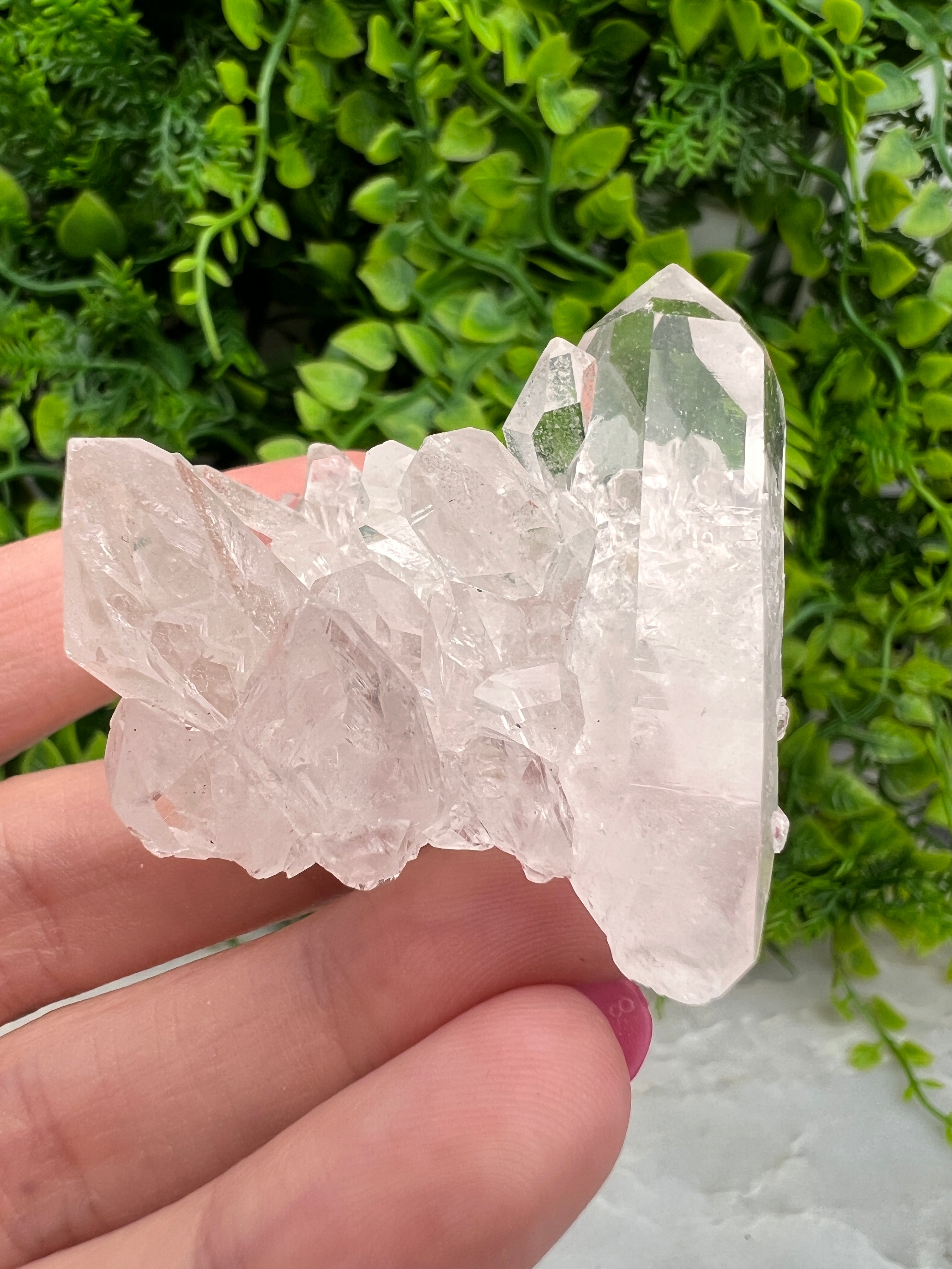 Zeer helder Bergkristal cluster (5 cm)