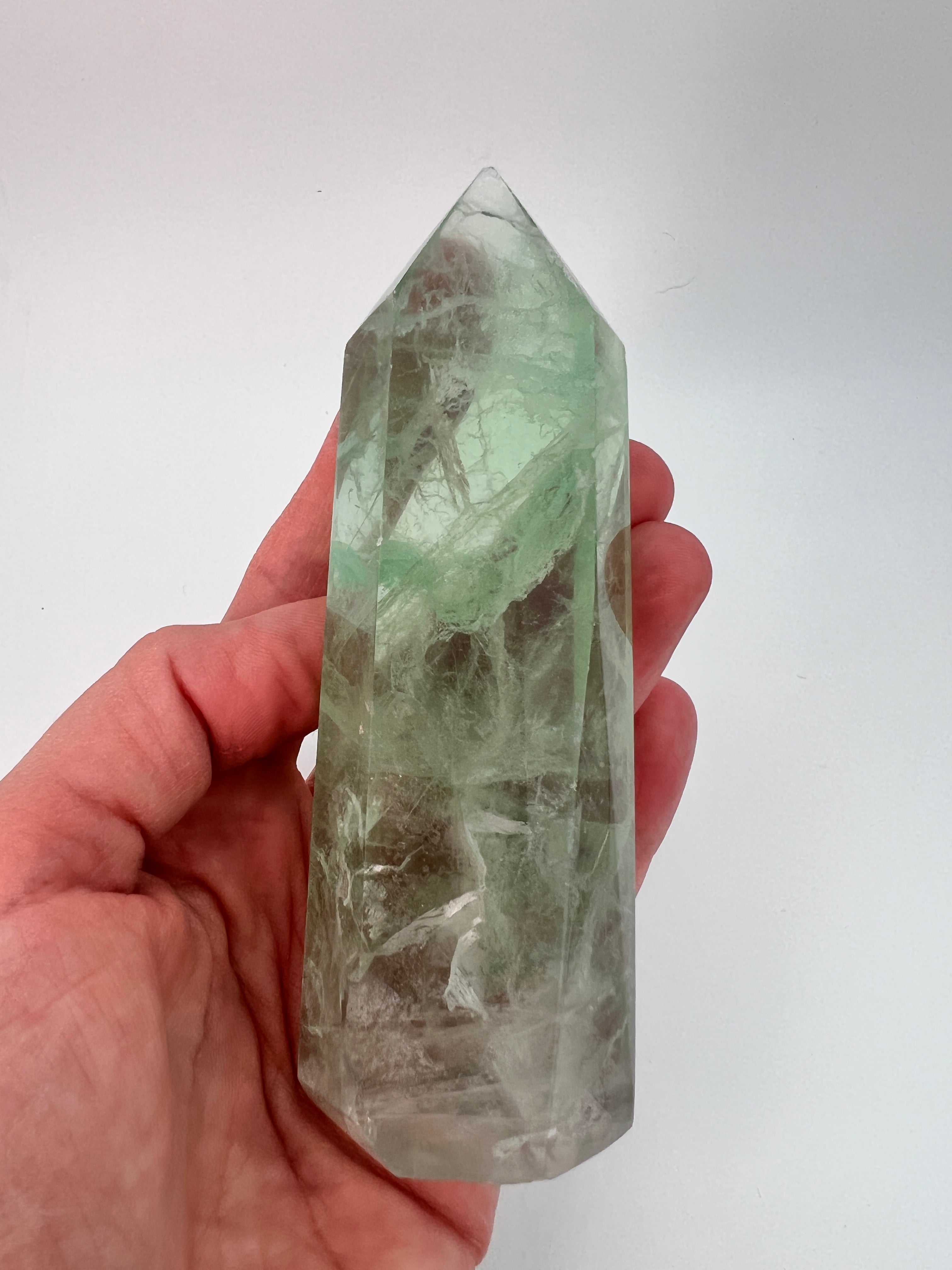 Groene fluoriet toren 0.258 kg