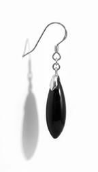 925 Sterling zilver | Zwarte Spinel (42 mm totaal) by KEY LIME STORE