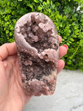 Roze Amethist half gepolijst (326 gr.)