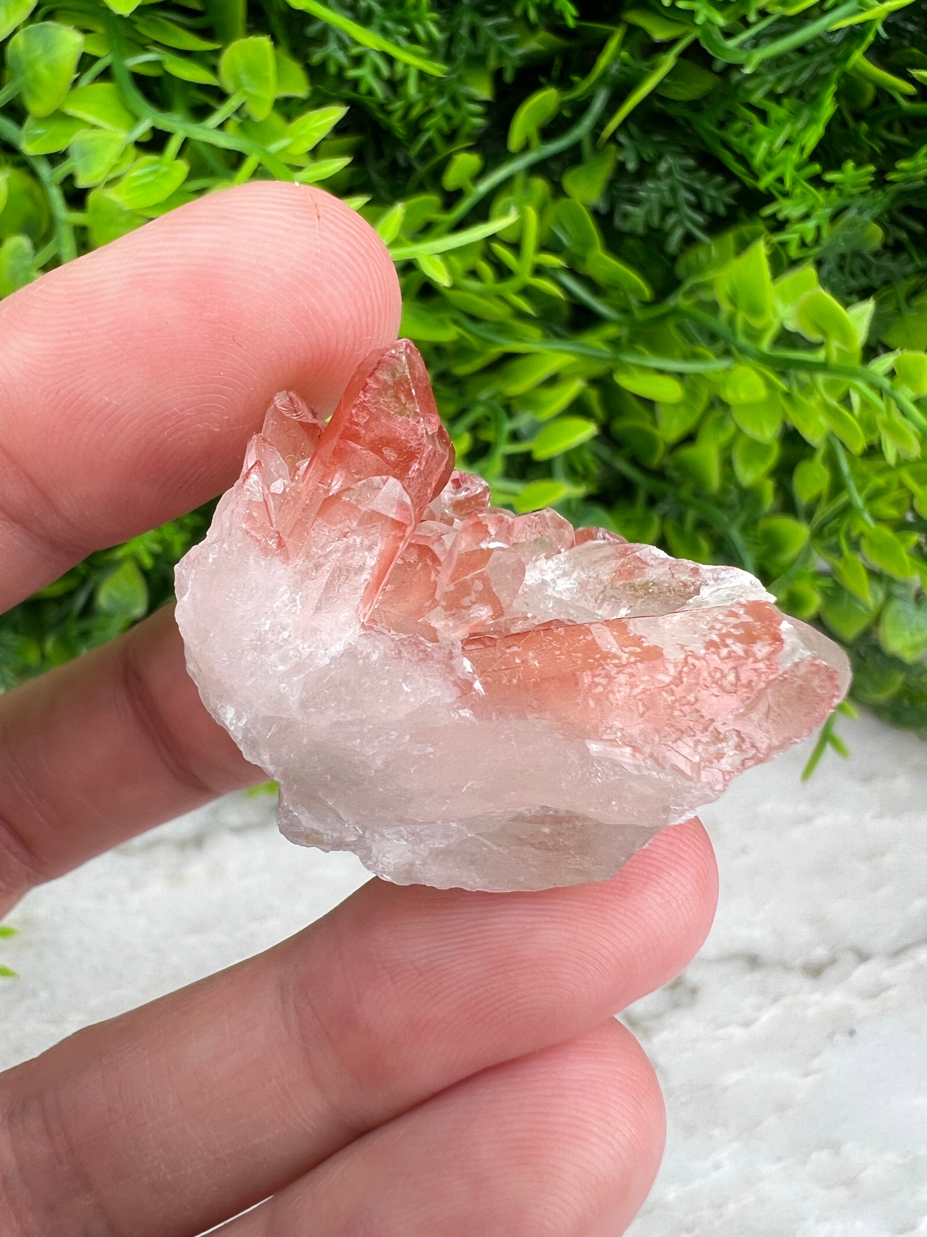 Red Healer (Hematoïde kwarts) cluster (3 cm)