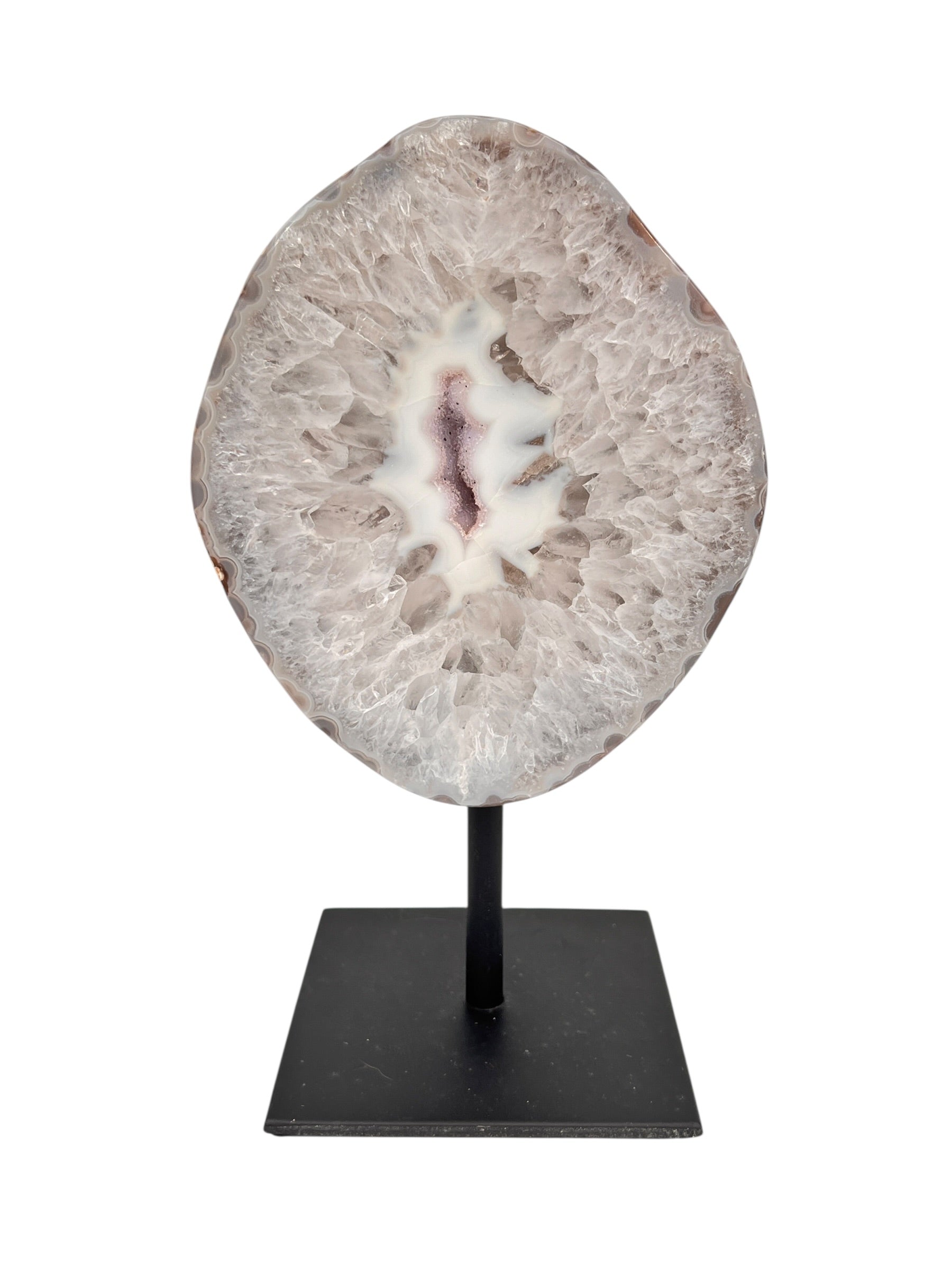 Halve agaat op standaard 1.749 kg