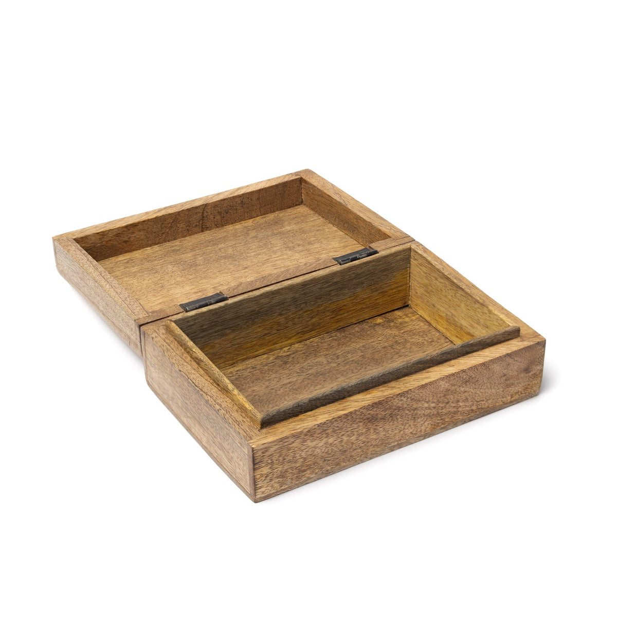 Mangohouten tarotdoos whitewas mystiek (18x12x6cm)