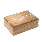 Mangohouten tarotdoos bloem des levens (18x12x6cm)