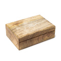 Mango Wood Tarot Box, Whitewashed All-Seeing Eye (18x12x6 cm)