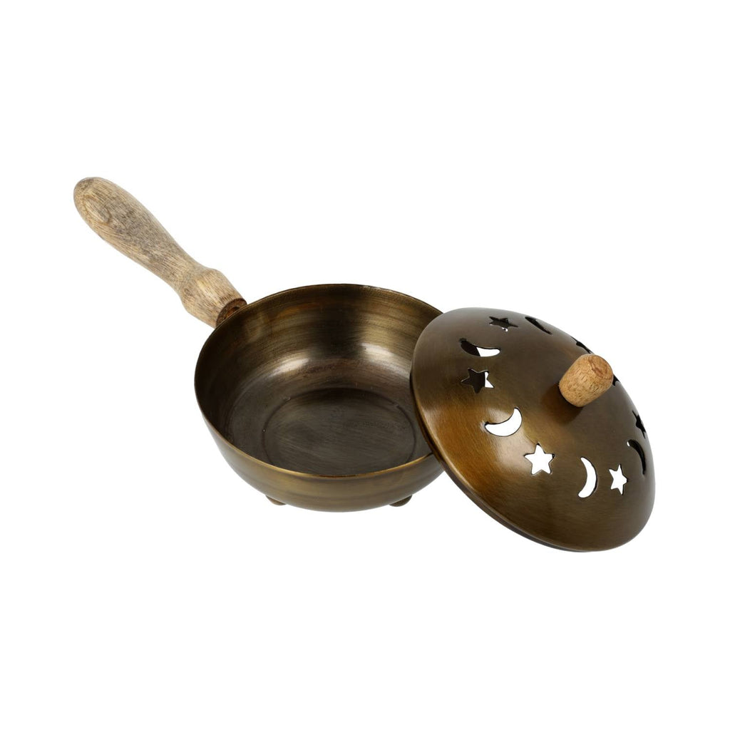 Ijzeren wierookbrander panmodel (21x10cm)