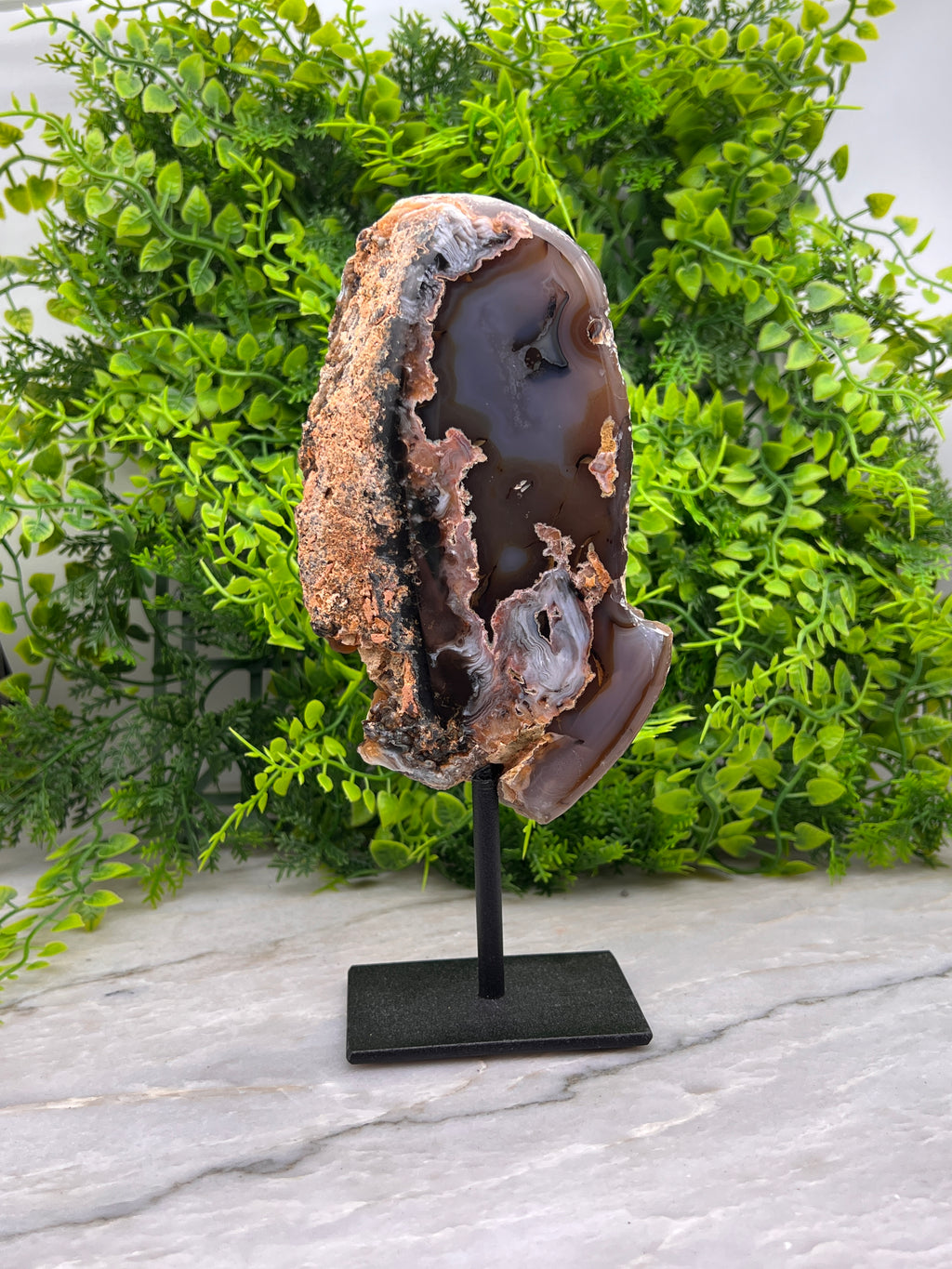 Agaat op standaard (19 cm)