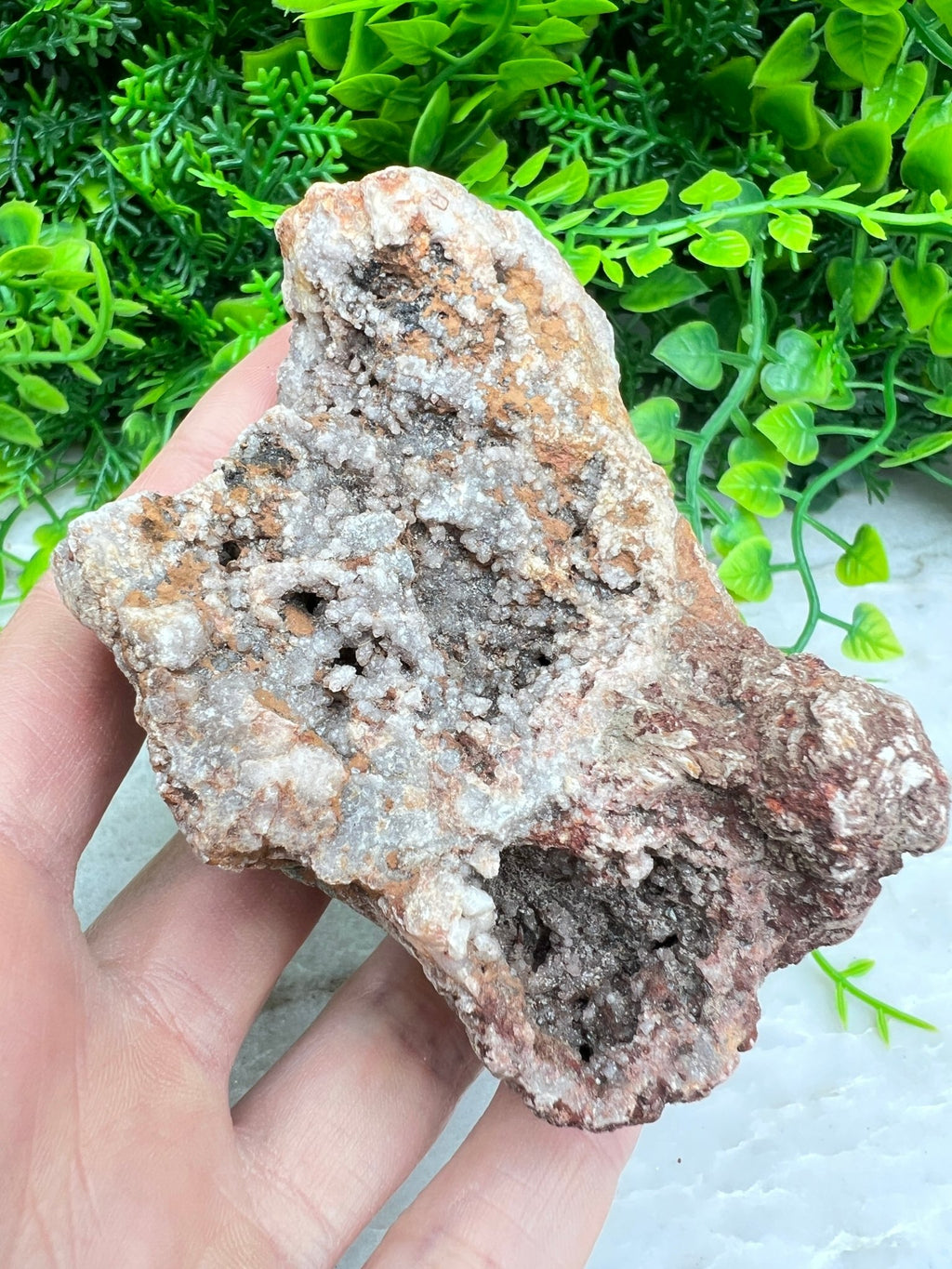 Rosa Amethyst-Cluster (10 cm) von KEY LIME STORE