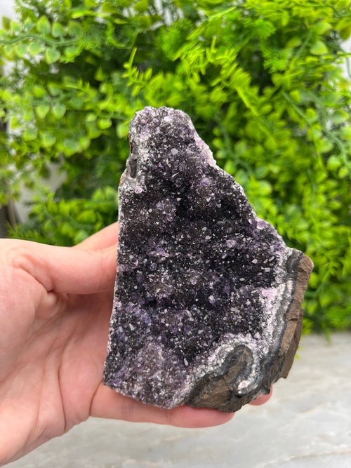 Amethyst cut base with polished edges by KEY LIME STORE