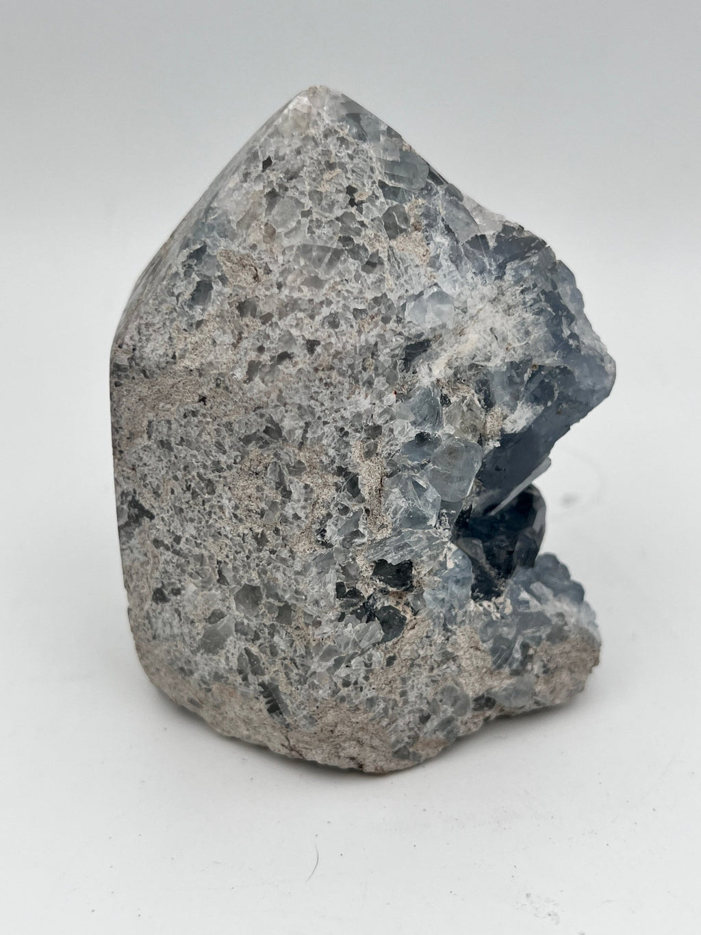 Celestien-Cluster, Spitzenschliff, Basis 0,827 kg von KEY LIME STORE