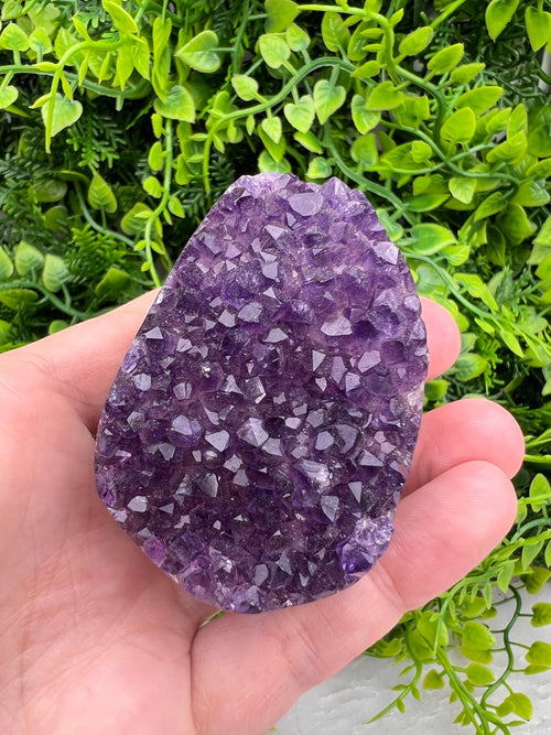 Polished amethyst cluster by KEY LIME STORE