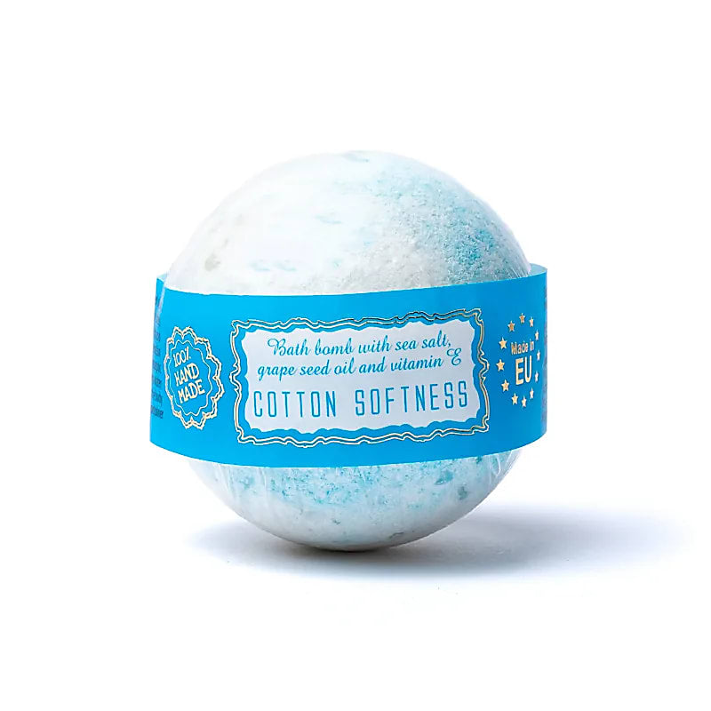 Cotton bath bomb bruisbal zachtheid (145g)