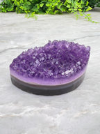 Amethist en agaat ellips rondom gepolijst (7 cm) by KEY LIME STORE