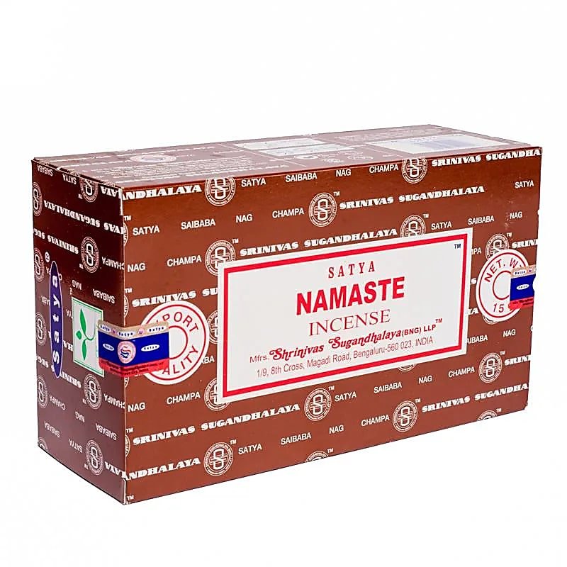 Räucherstäbchen „Satya Namaste“ – Schachtel mit 12 Päckchen von KEY LIME STORE