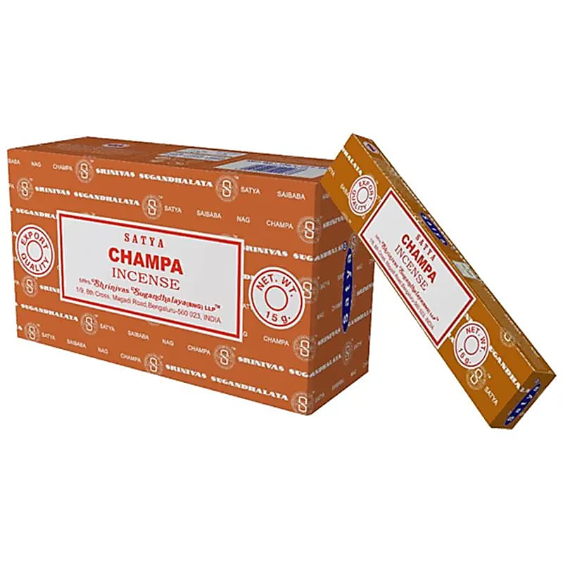 Räucherstäbchen „Satya Champa“ – Schachtel mit 12 Päckchen von KEY LIME STORE