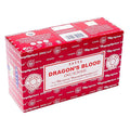 Räucherstäbchen „Satya Dragon’s Blood Incense“ – Schachtel mit 12 Päckchen von KEY LIME STORE