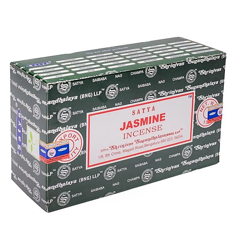 Räucherstäbchen „Satya Jasmine Incense“ – Schachtel mit 12 Päckchen von KEY LIME STORE