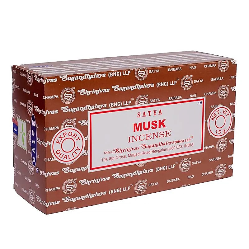Wierook Satya Musk Incense - Doos 12 pakjes