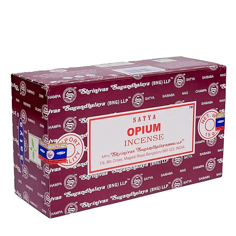 Räucherstäbchen „Satya Opium Incense“ – Schachtel mit 12 Päckchen von KEY LIME STORE