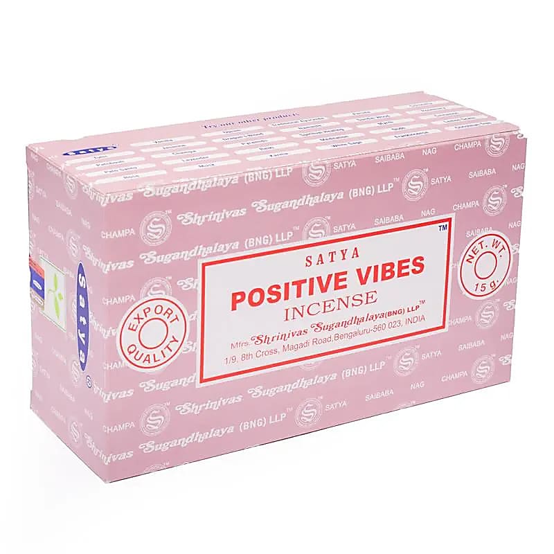 Räucherstäbchen „Satya Positive Vibes“ – Schachtel mit 12 Päckchen von KEY LIME STORE