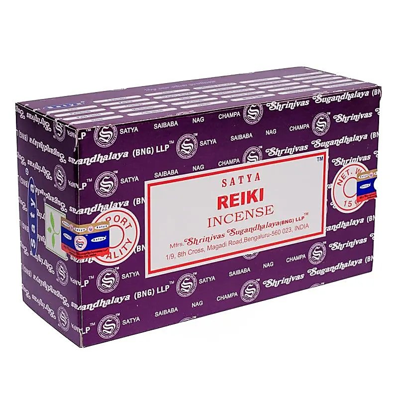 Räucherstäbchen „Satya Reiki Incense“ – Schachtel mit 12 Päckchen von KEY LIME STORE