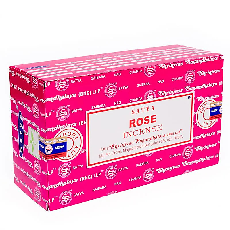 Wierook Satya Rose Incense - Doos 12 pakjes