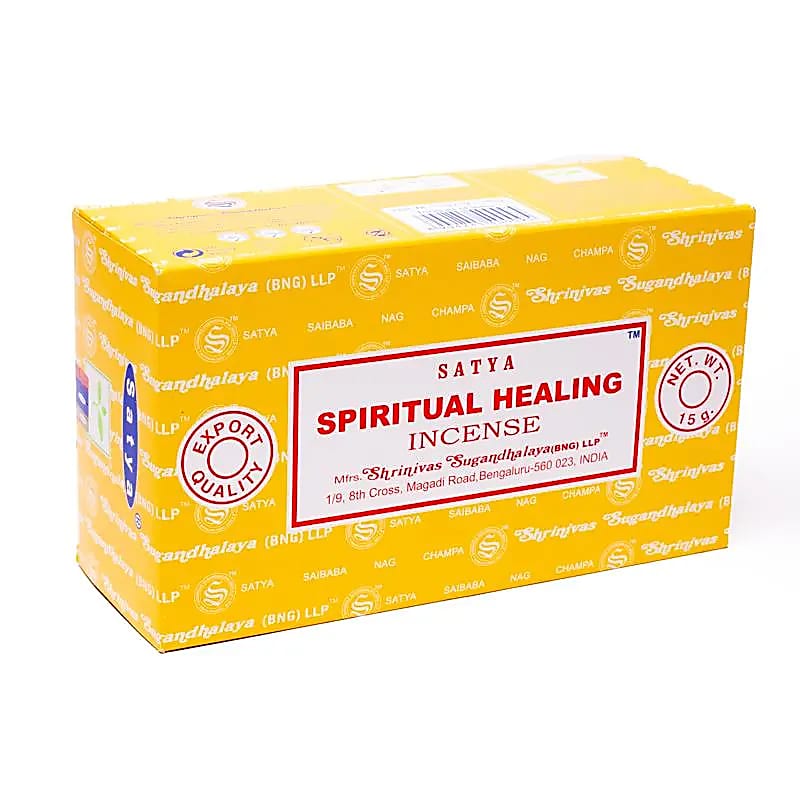 Räucherstäbchen „Satya Spiritual Healing Incense“ – Schachtel mit 12 Päckchen von KEY LIME STORE