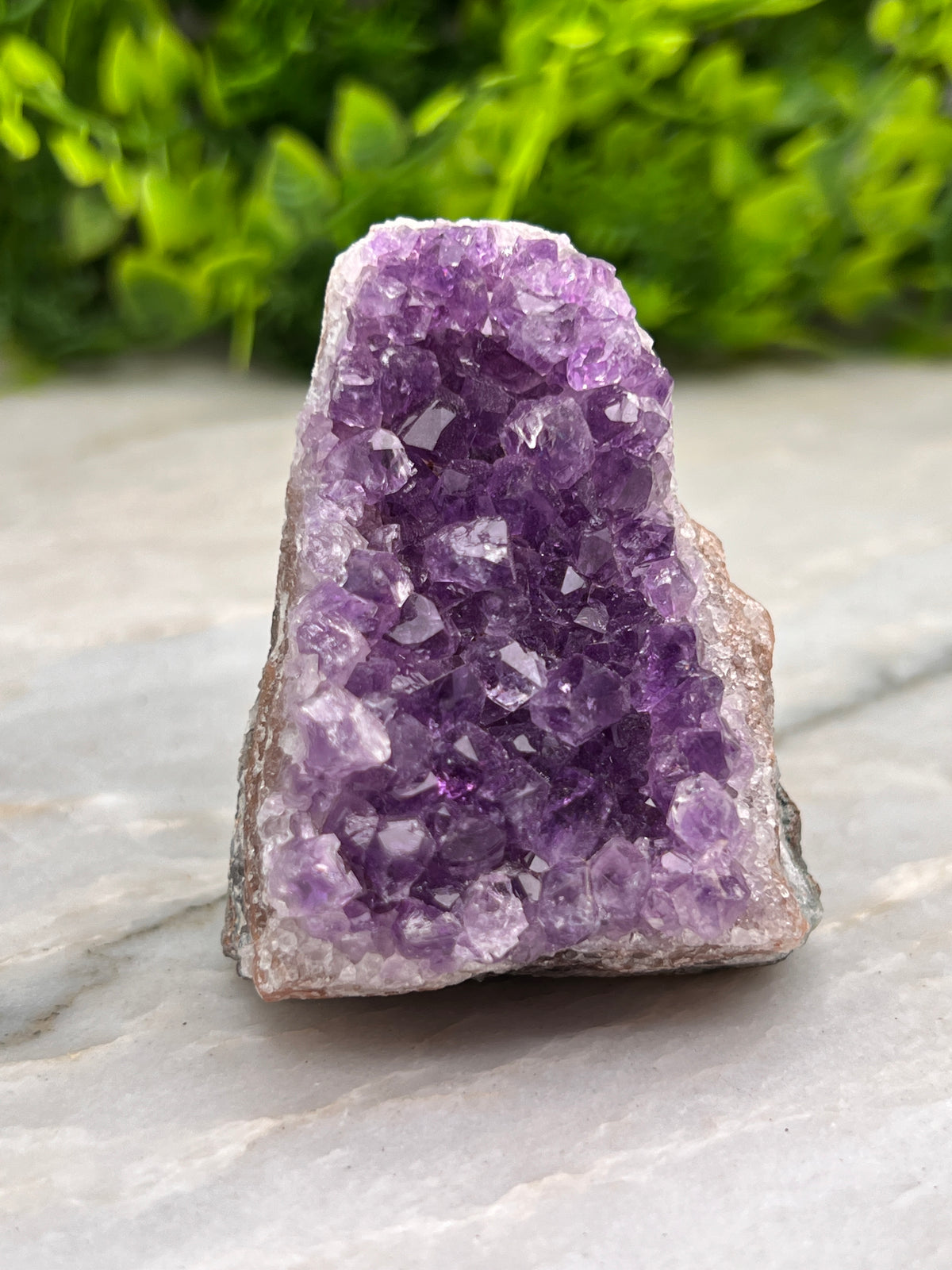 Amethist cluster cut base