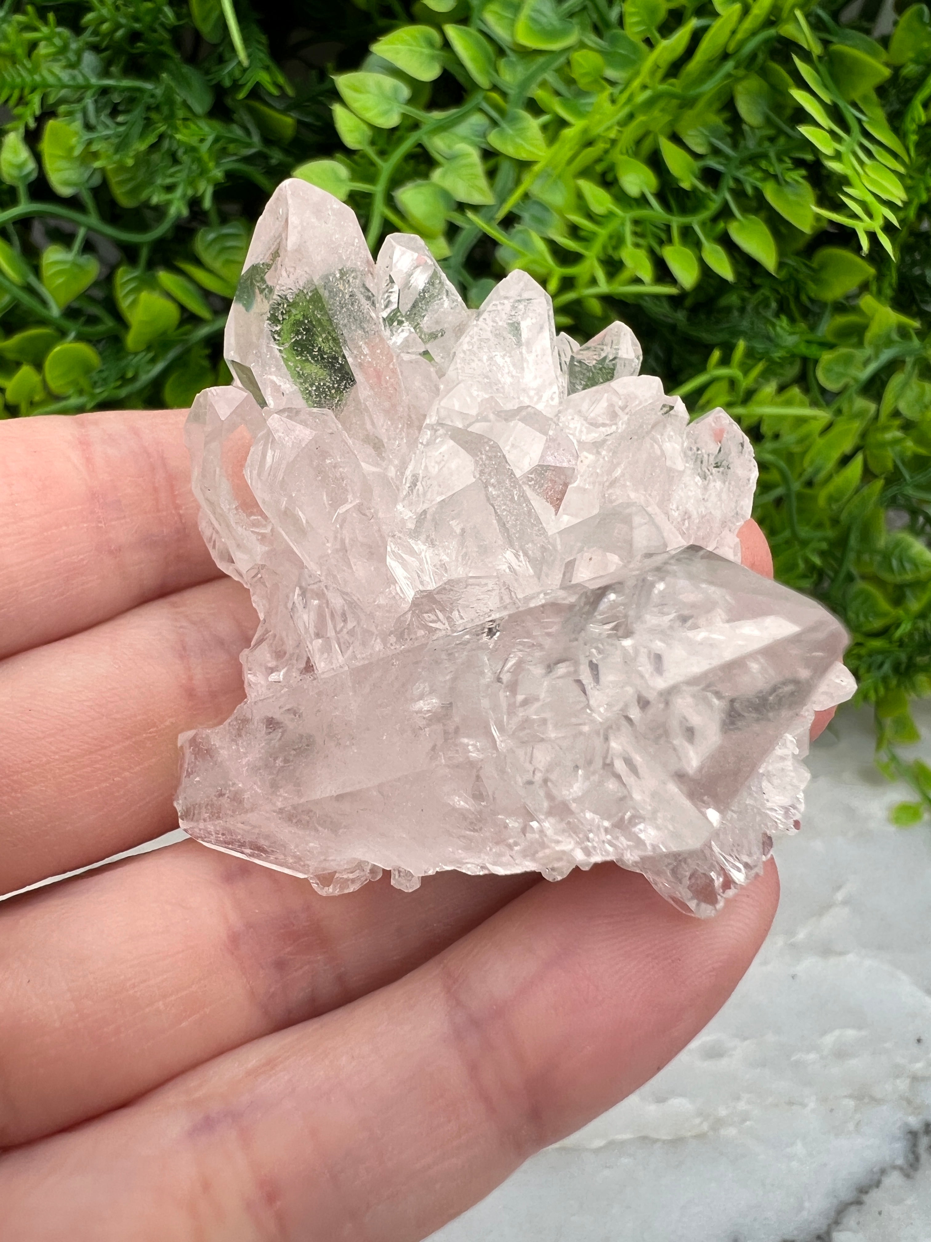Zeer helder Bergkristal cluster (5 cm)