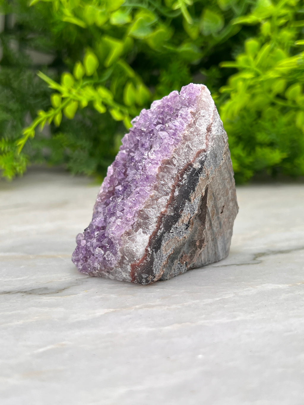 Amethist cluster cut base