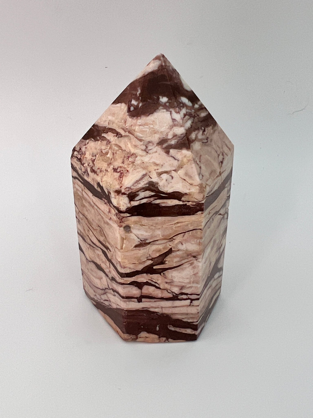Zebra-Jaspis-Turm 0,252 kg von KEY LIME STORE