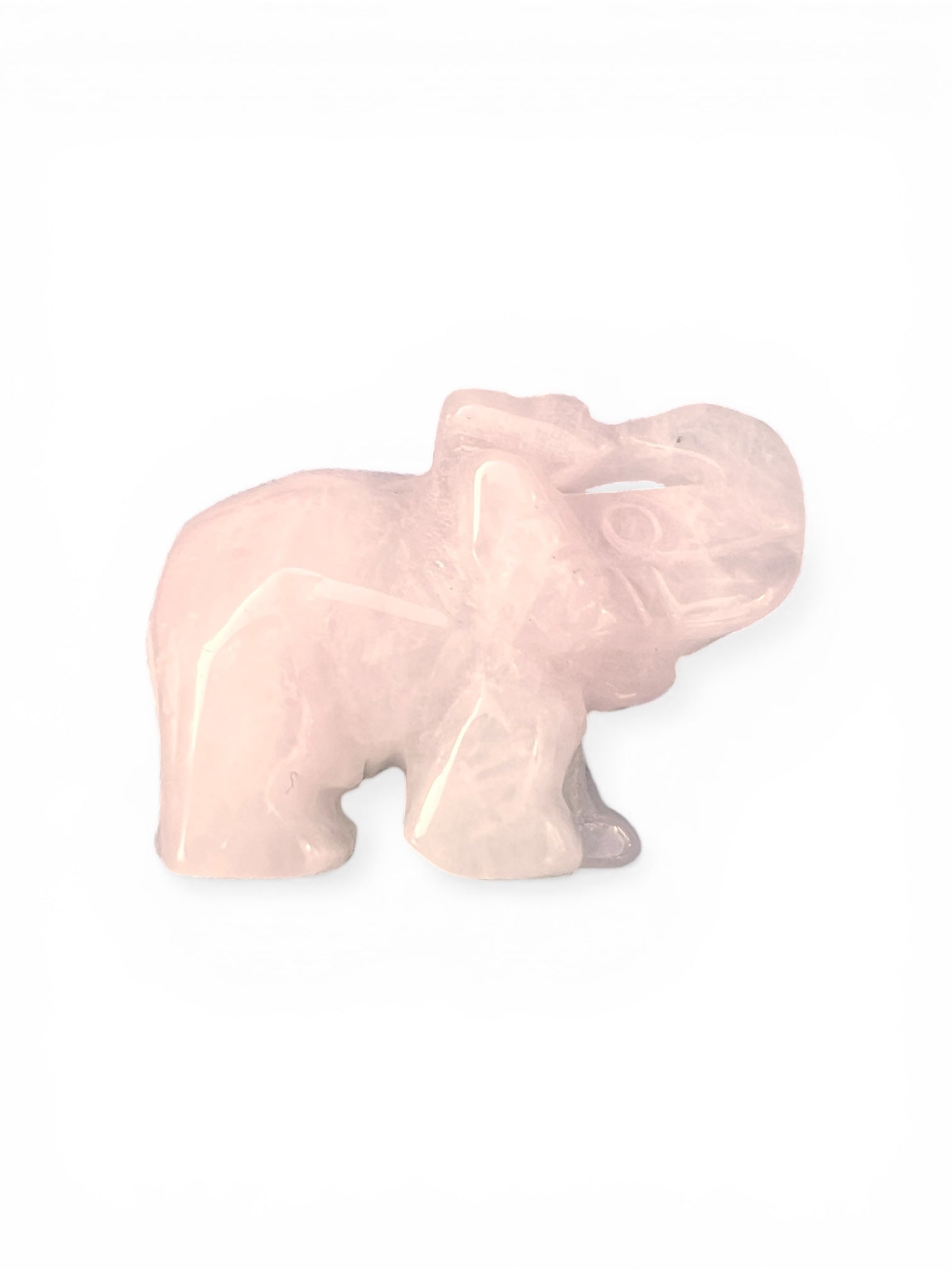 Rosenquarz-Elefant, 3 cm, von KEY LIME STORE