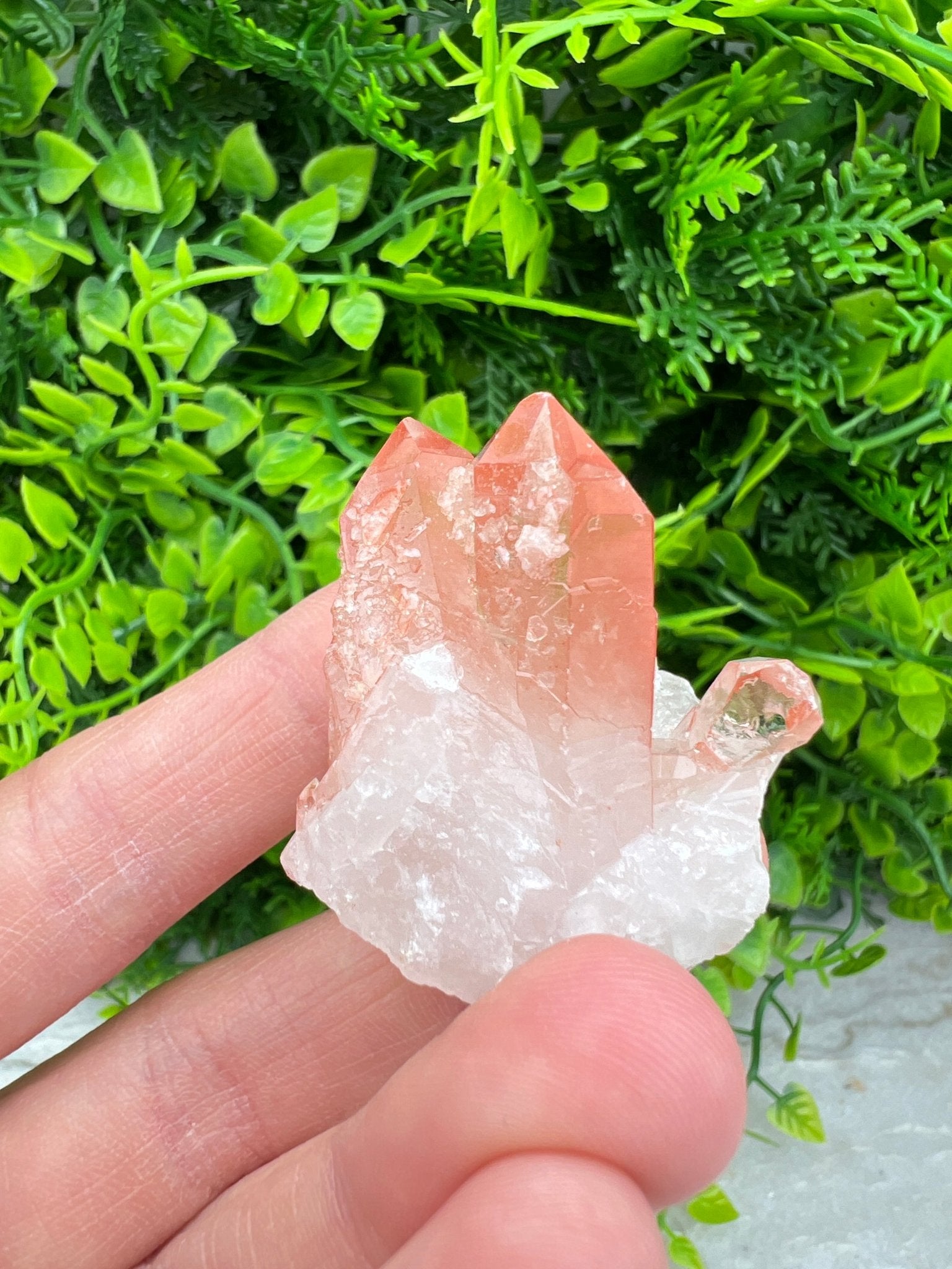 Red Healer (Hematoïde kwarts) cluster (4 cm) by KEY LIME STORE