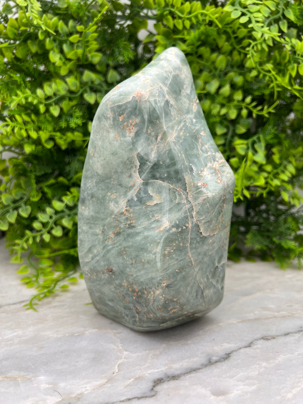 Amazonit (Südafrika) – Skulptur (17 cm x 1,25 kg)
