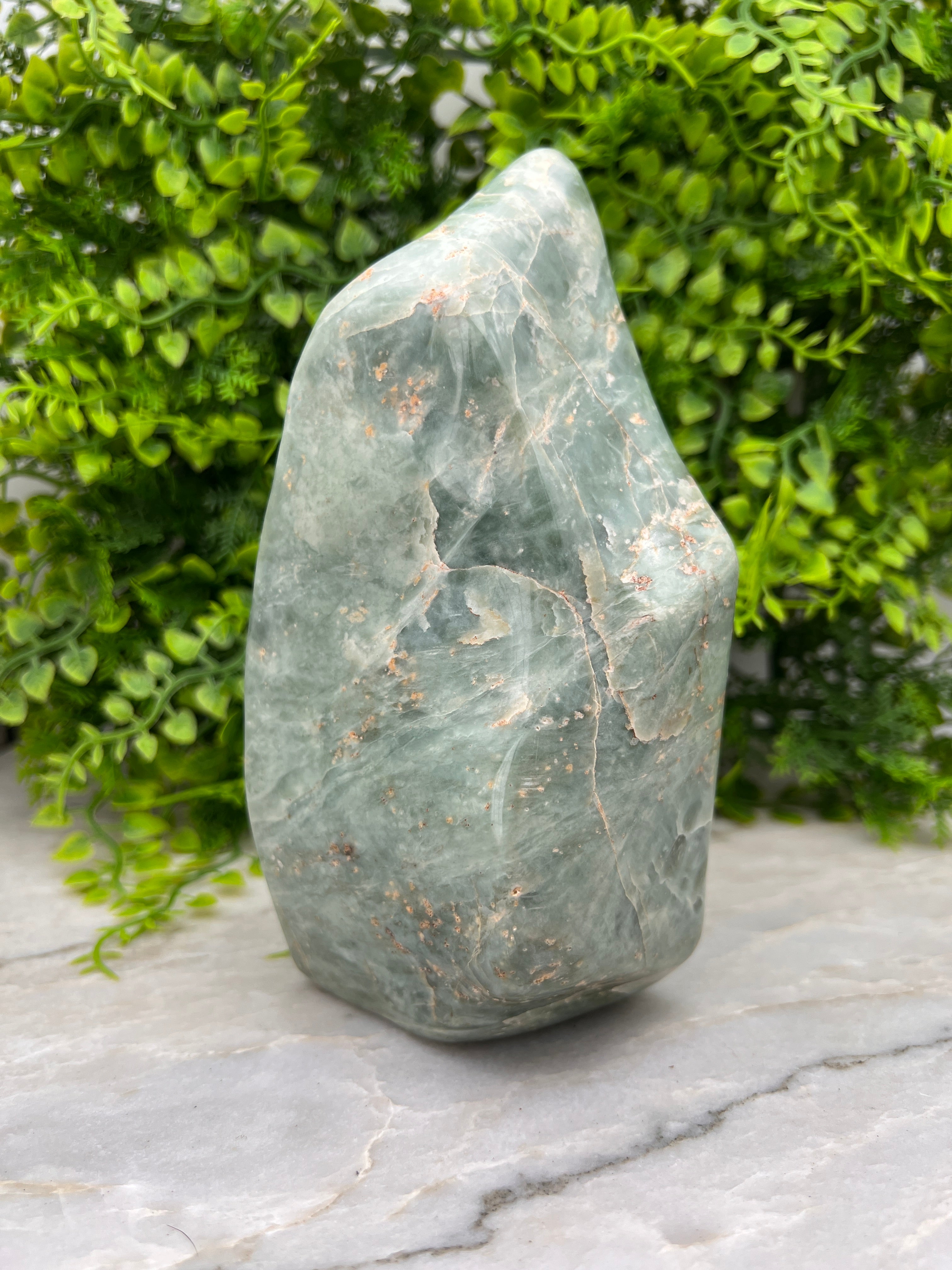 Amazonit (Südafrika) – Skulptur (17 cm x 1,25 kg)